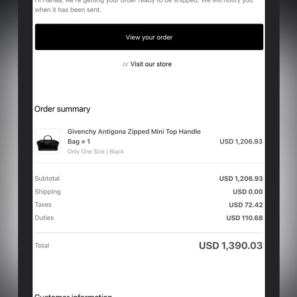 Givenchy Antigona mini top handle bag - Picture 4 of 4